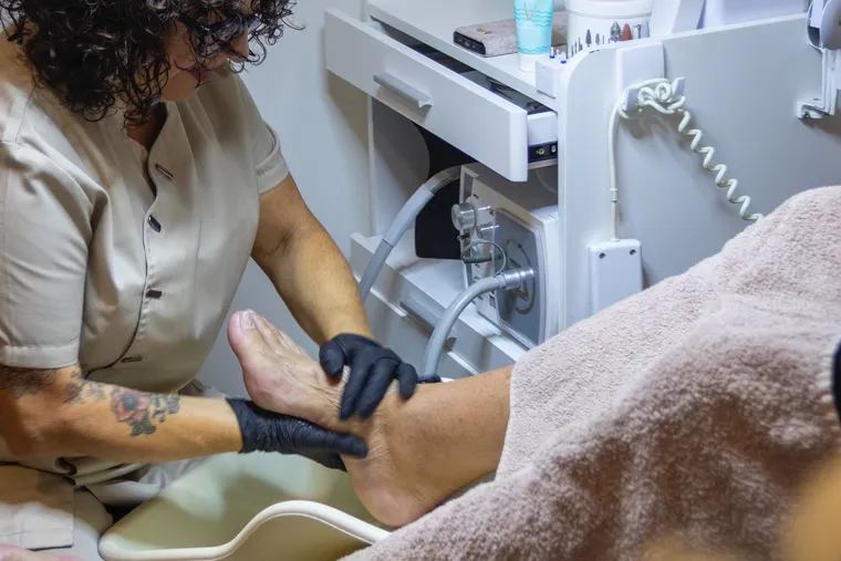Pedicurebehandeling in de salon
